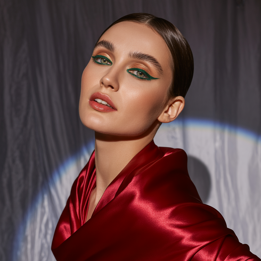 what eyeshadow goes with a red dress