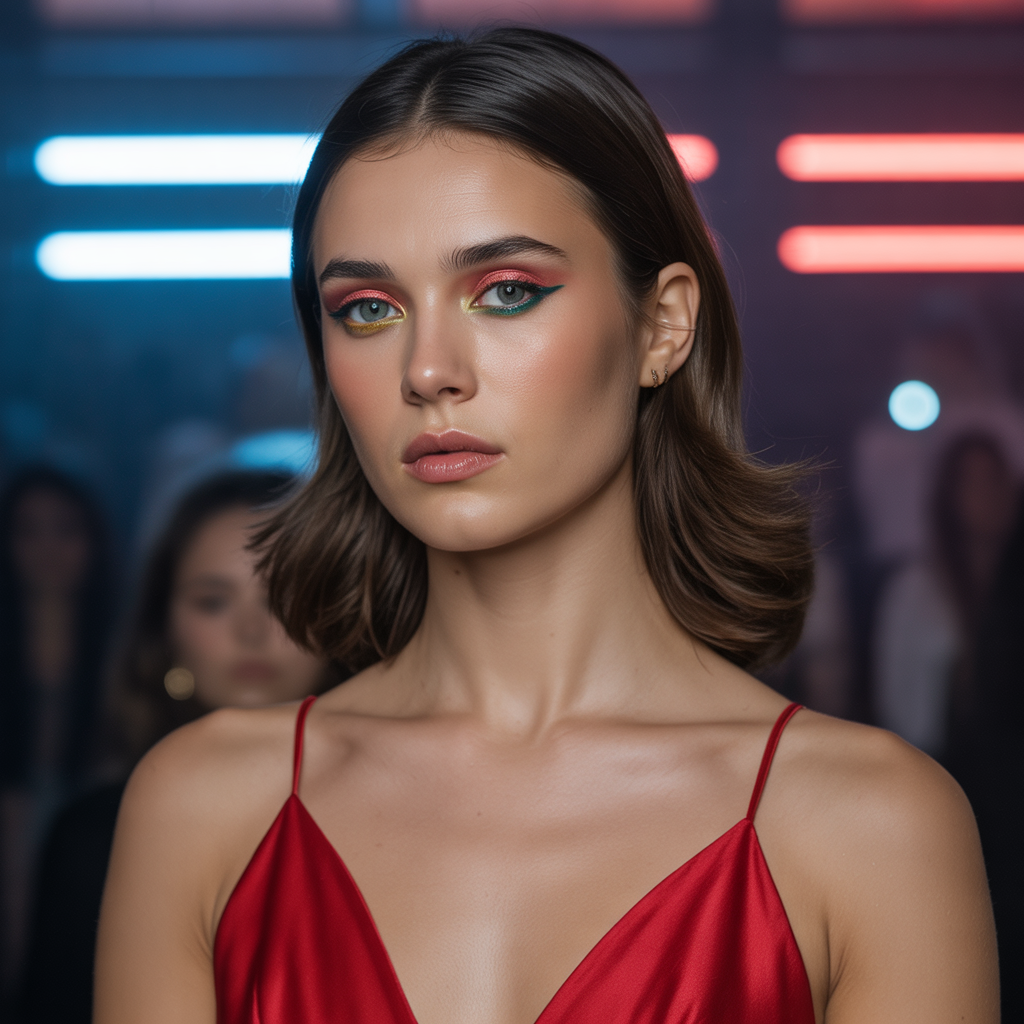 what eyeshadow goes with a red dress