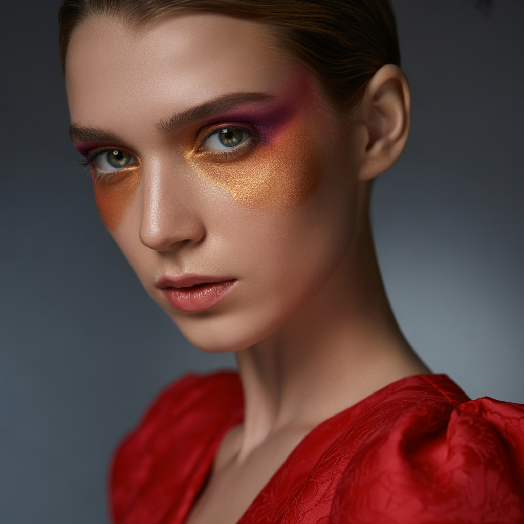 what eyeshadow goes with a red dress