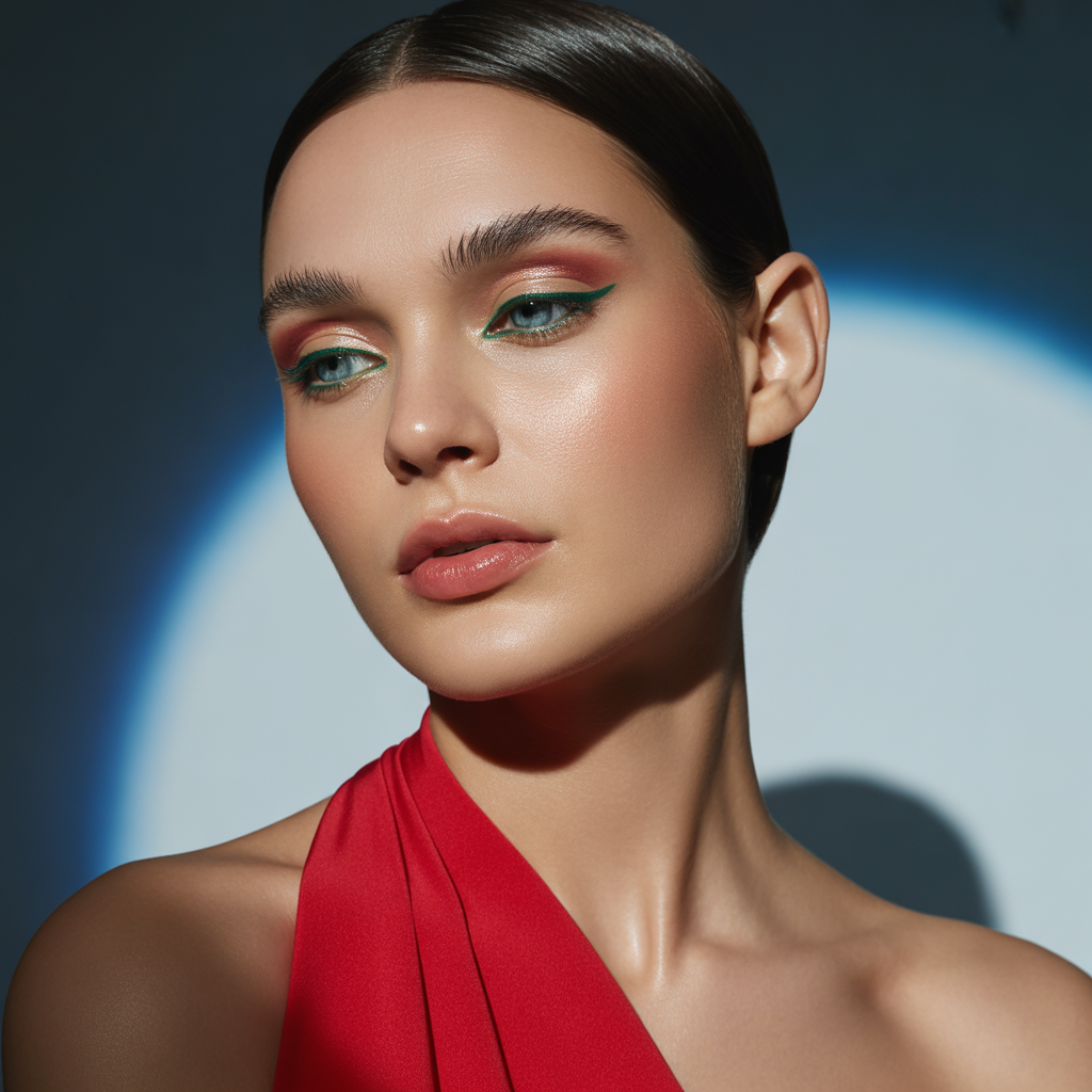 what eyeshadow goes with a red dress