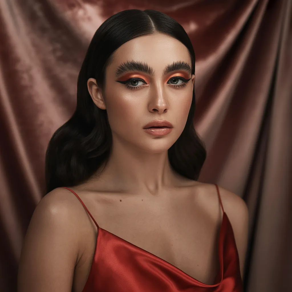 what eyeshadow goes with a red dress