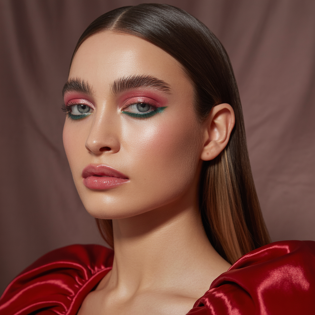 what eyeshadow goes with a red dress