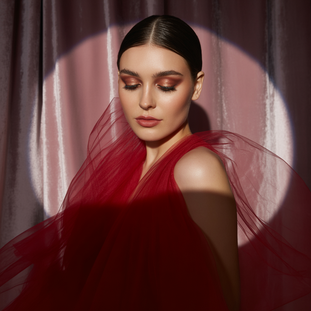 what eyeshadow goes with a red dress