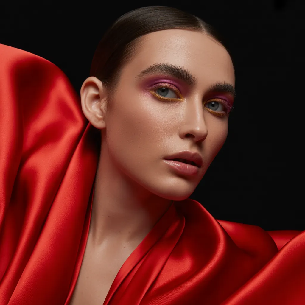 what eyeshadow goes with a red dress