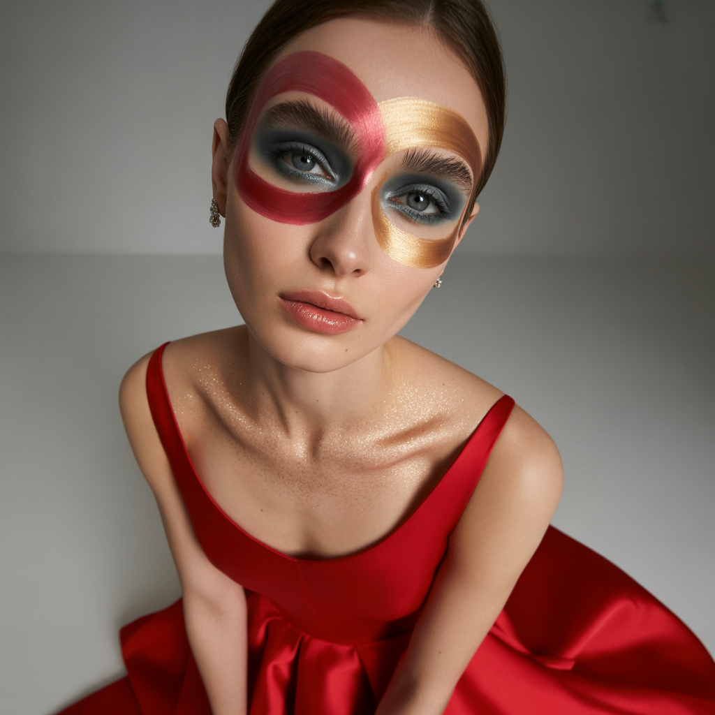 what eyeshadow goes with a red dress