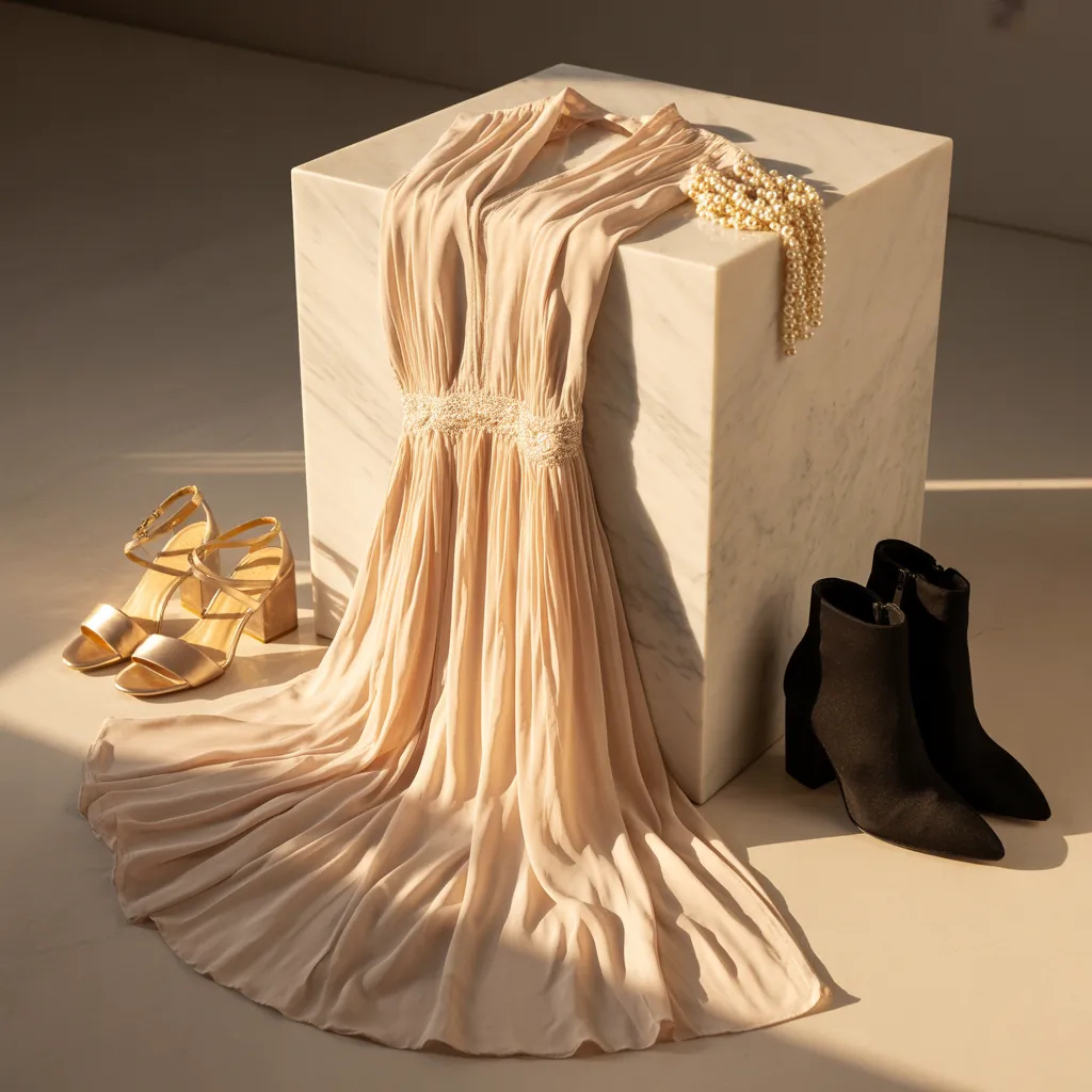 what shoes to wear with a beige dress