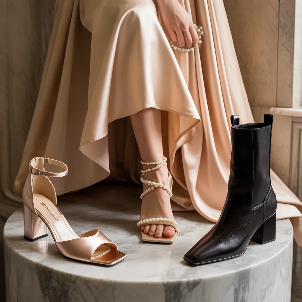 what shoes to wear with a beige dress