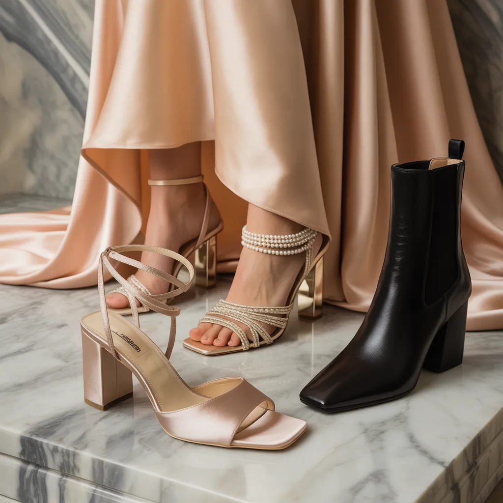 what shoes to wear with a beige dress