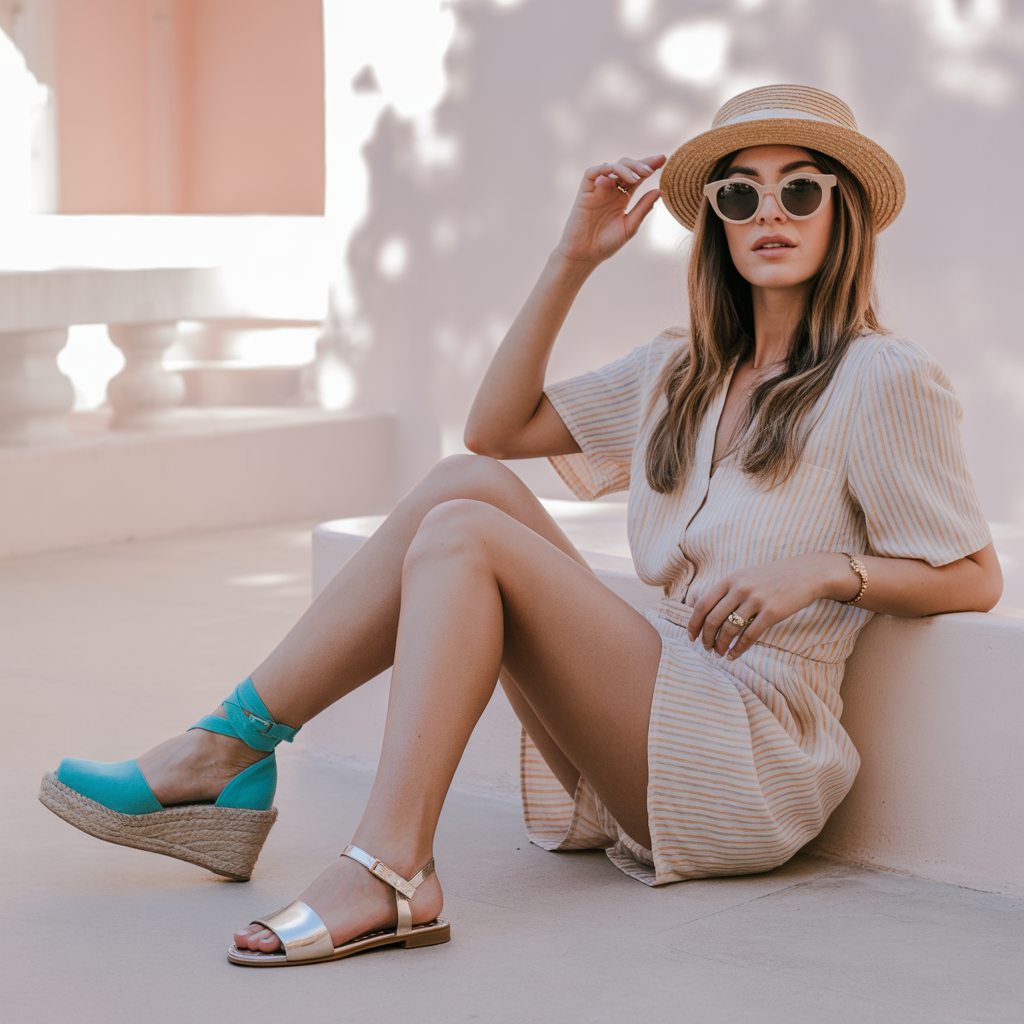 what shoes to wear with a romper