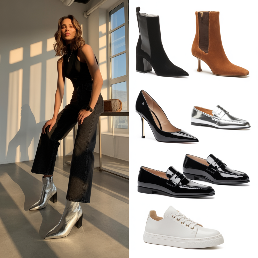 what shoes to wear with black jeans