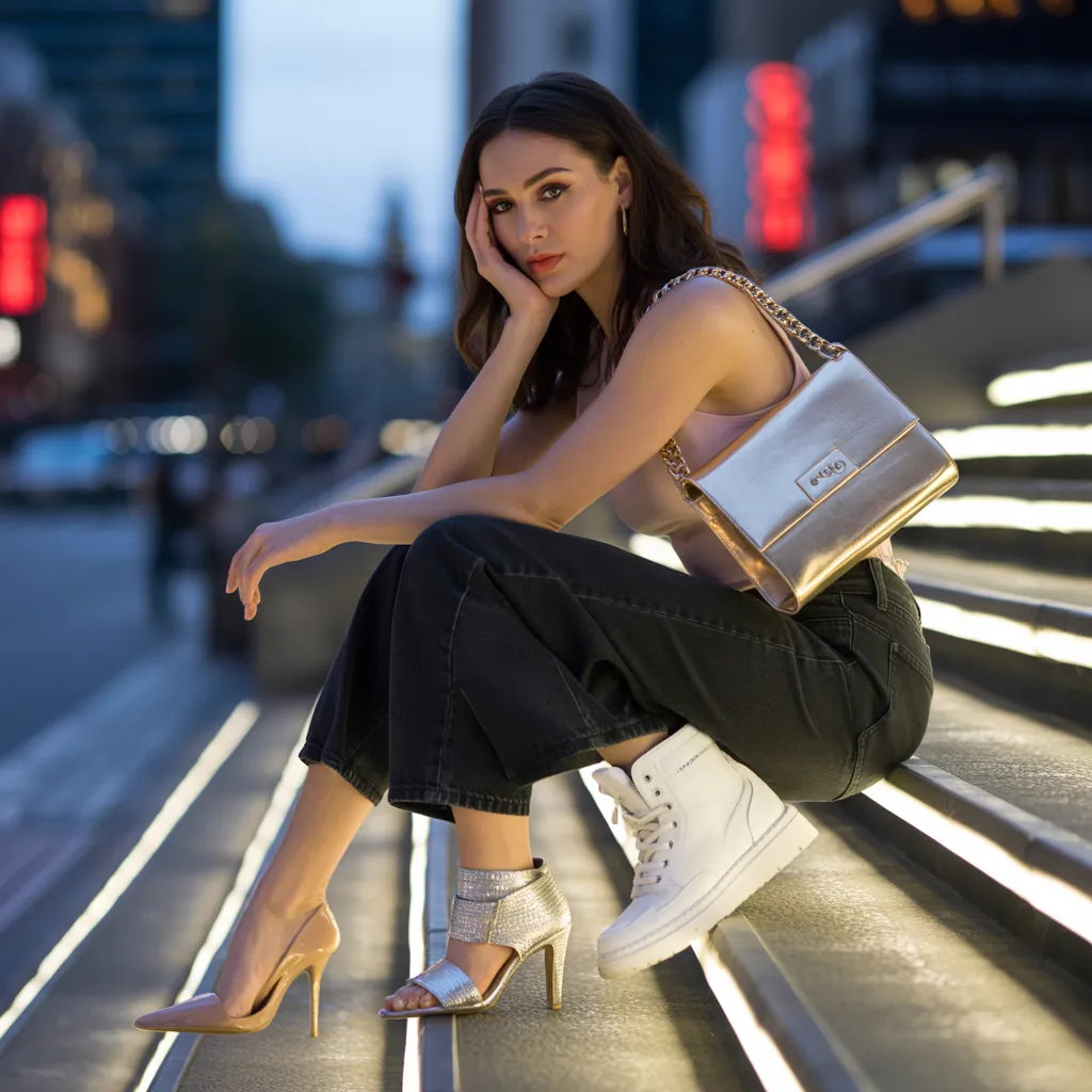 what shoes to wear with black jeans