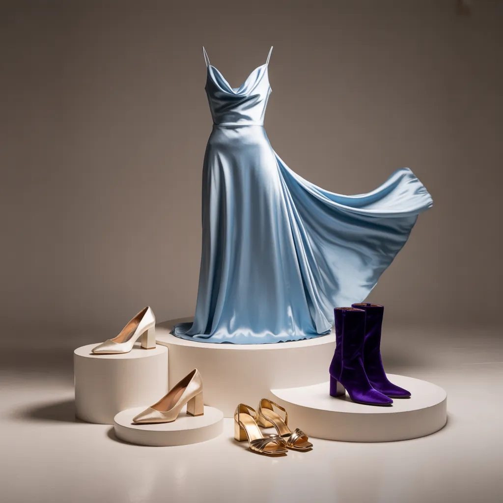 what shoes to wear with blue dress
