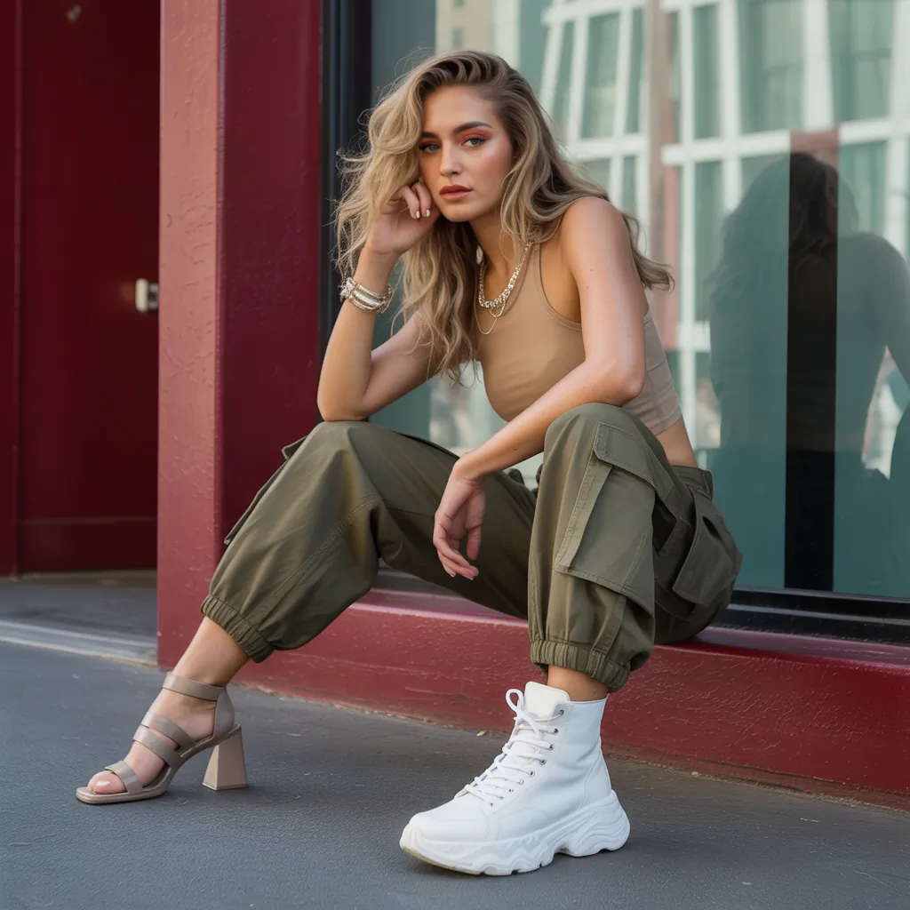 what shoes to wear with cargo pants