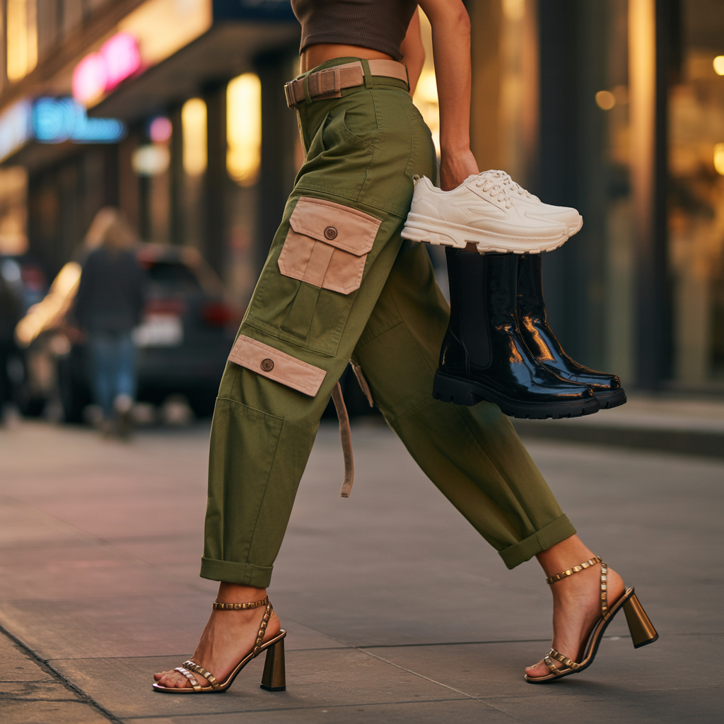 what shoes to wear with cargo pants