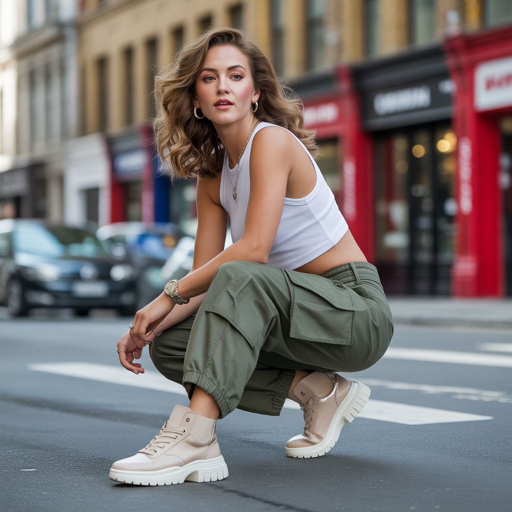 what shoes to wear with cargo pants