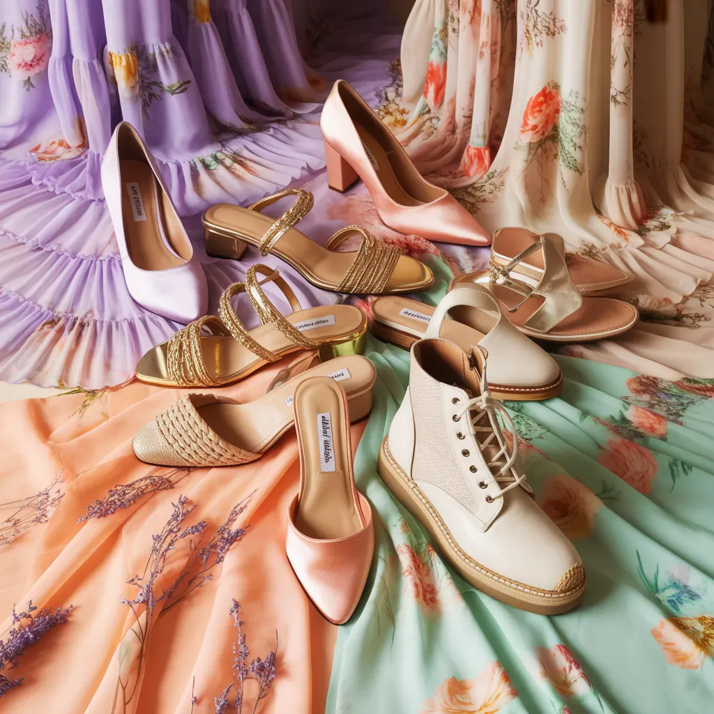 what shoes to wear with floral dresses