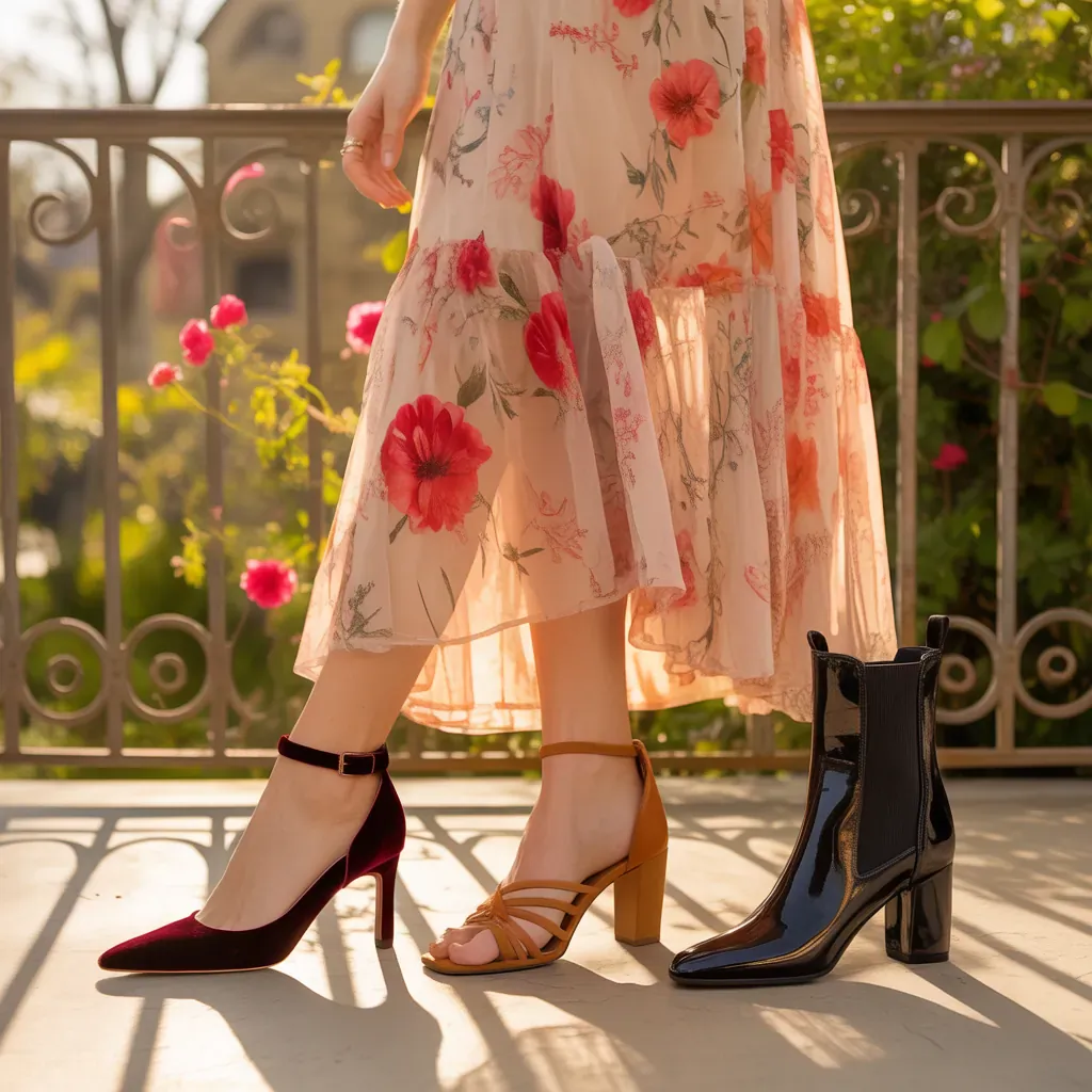 what shoes to wear with floral dresses