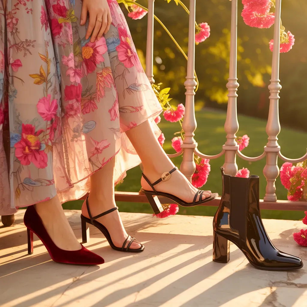 what shoes to wear with floral dresses