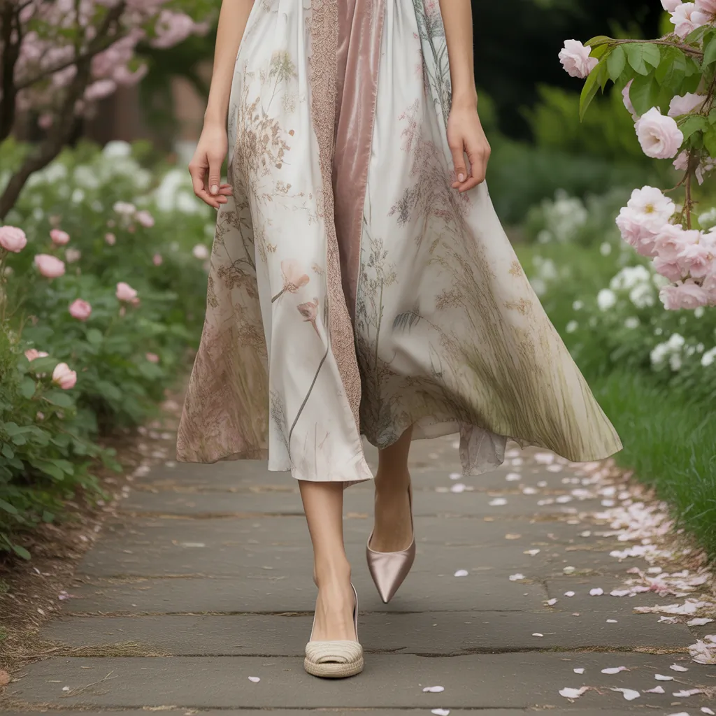 what shoes to wear with floral dresses