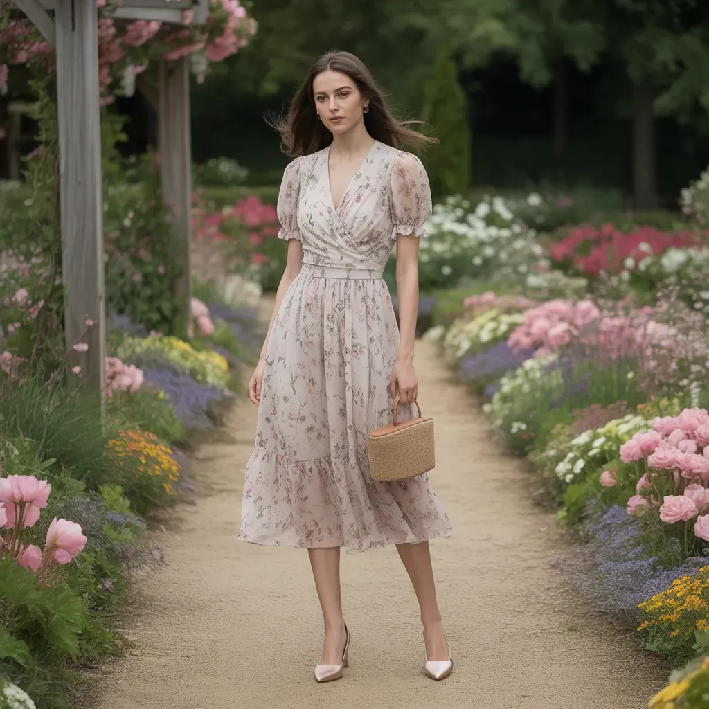 what shoes to wear with floral dresses