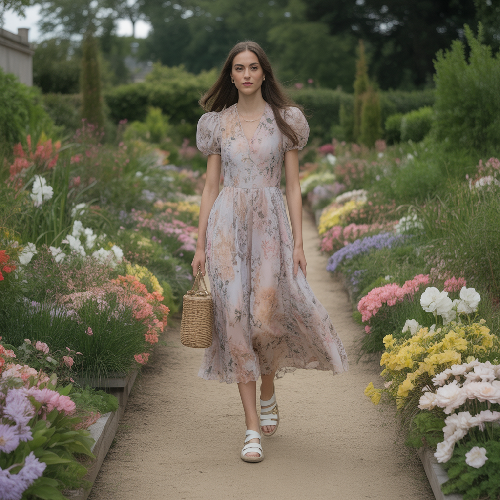 what shoes to wear with floral dresses