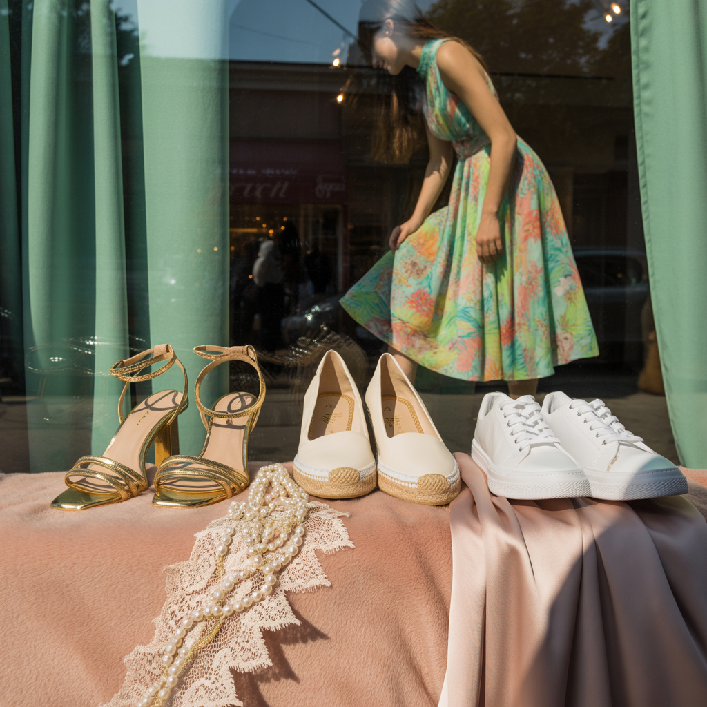 what shoes to wear with floral dresses