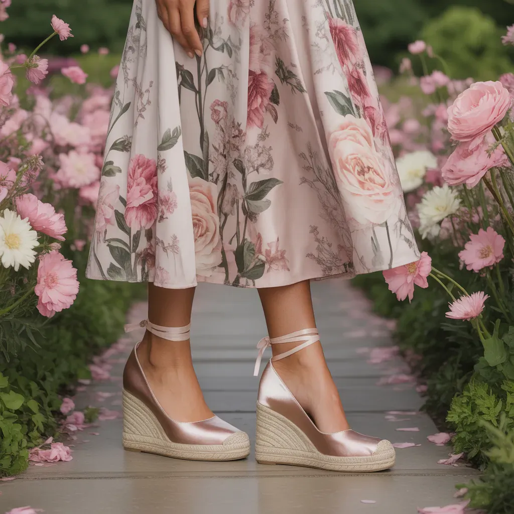 what shoes to wear with floral dresses