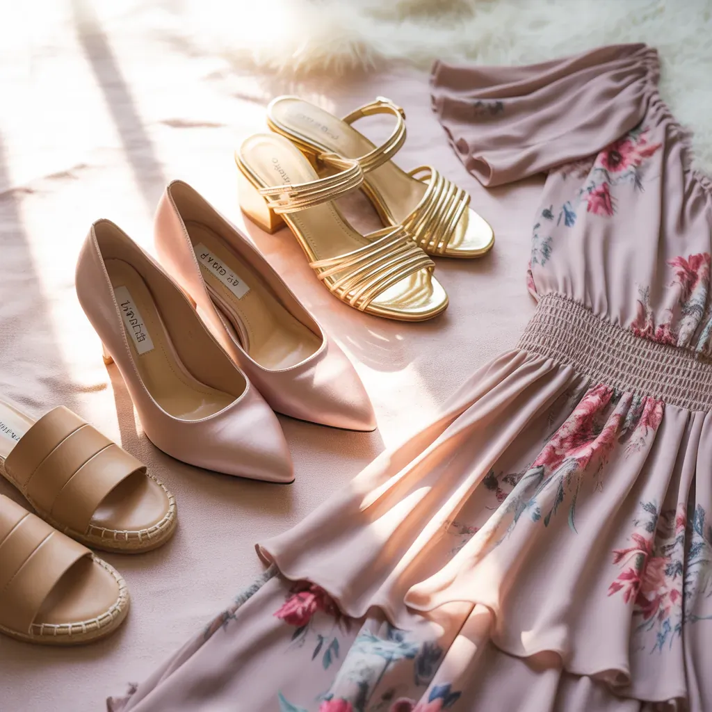 what shoes to wear with floral dresses