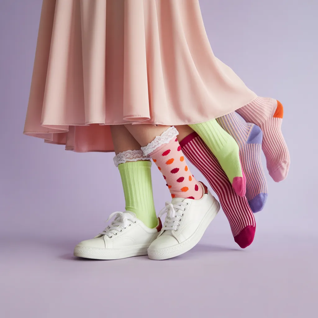 what socks to wear with white sneakers