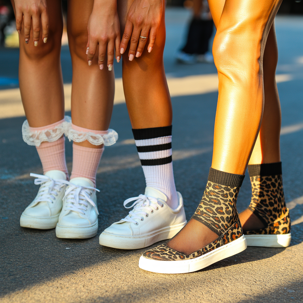 what socks to wear with white sneakers