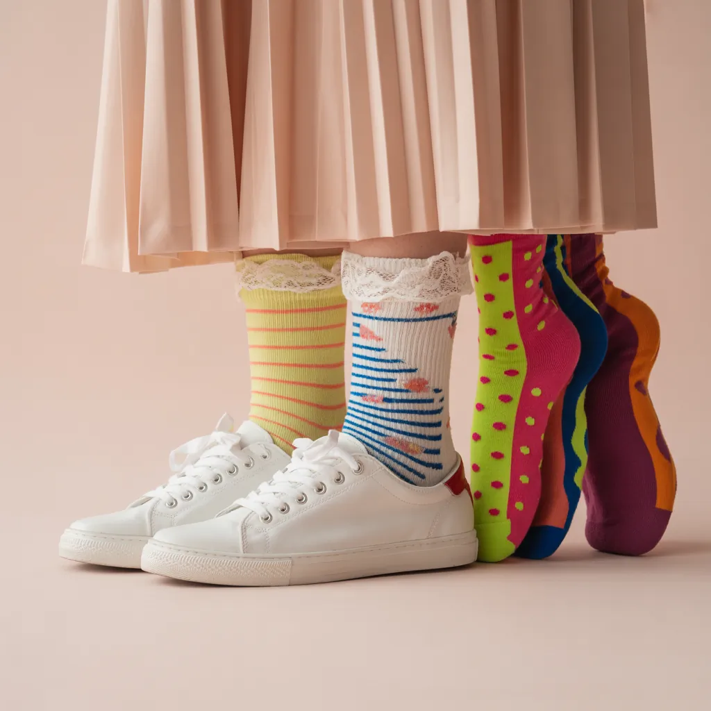 what socks to wear with white sneakers