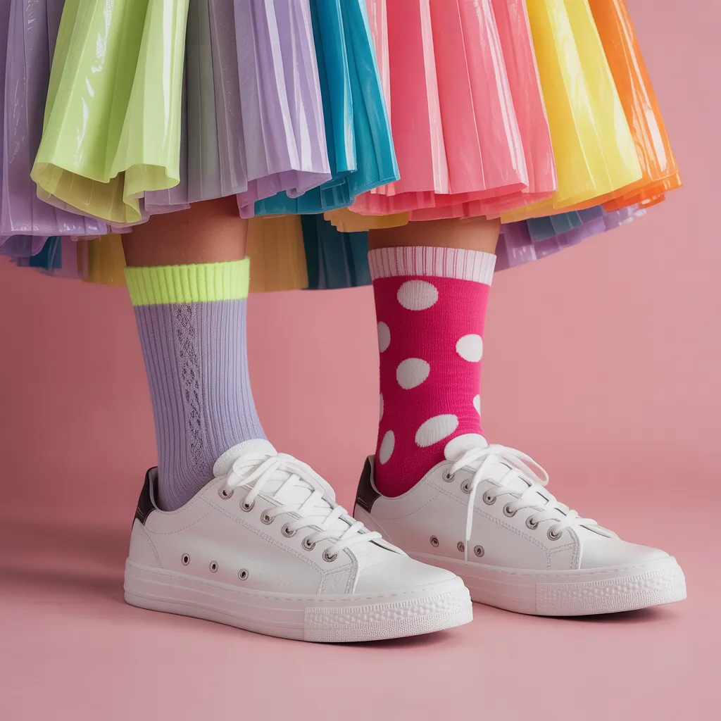 what socks to wear with white sneakers