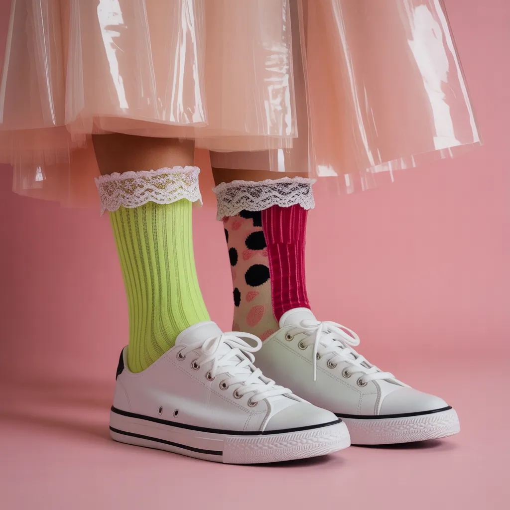 what socks to wear with white sneakers