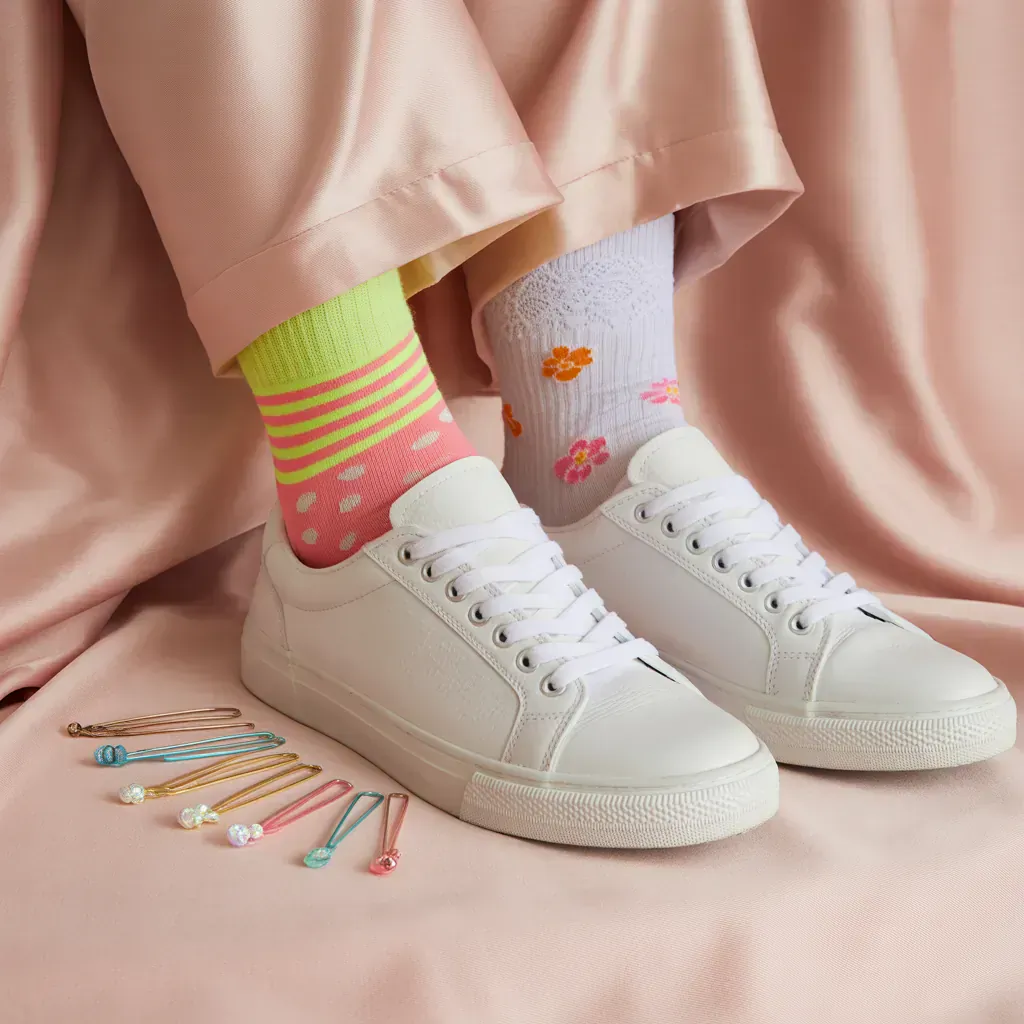 what socks to wear with white sneakers