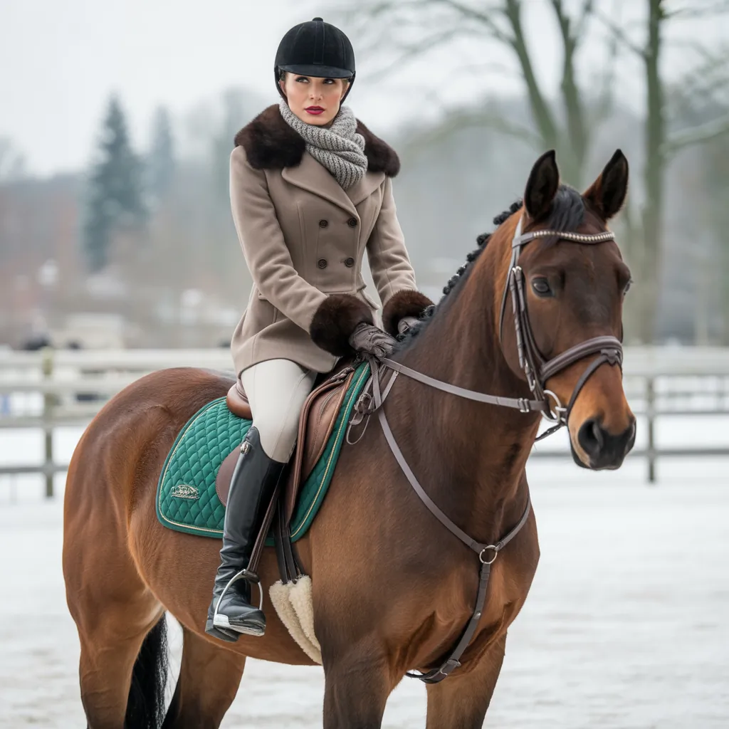 what to wear horse riding in winter