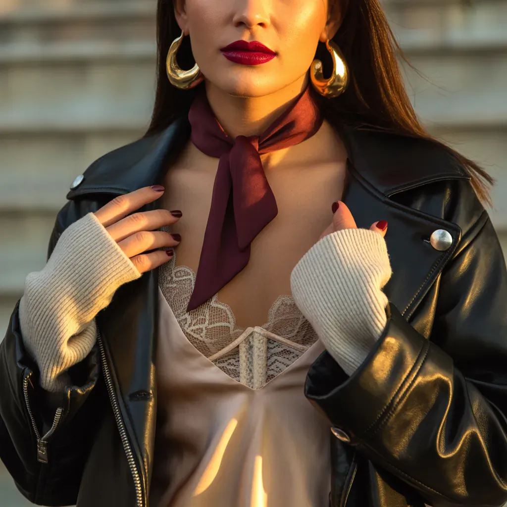 what to wear under a leather jacket