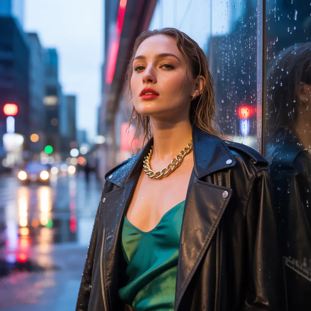 what to wear under a leather jacket