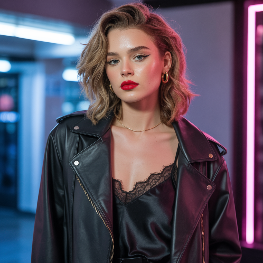 what to wear under a leather jacket