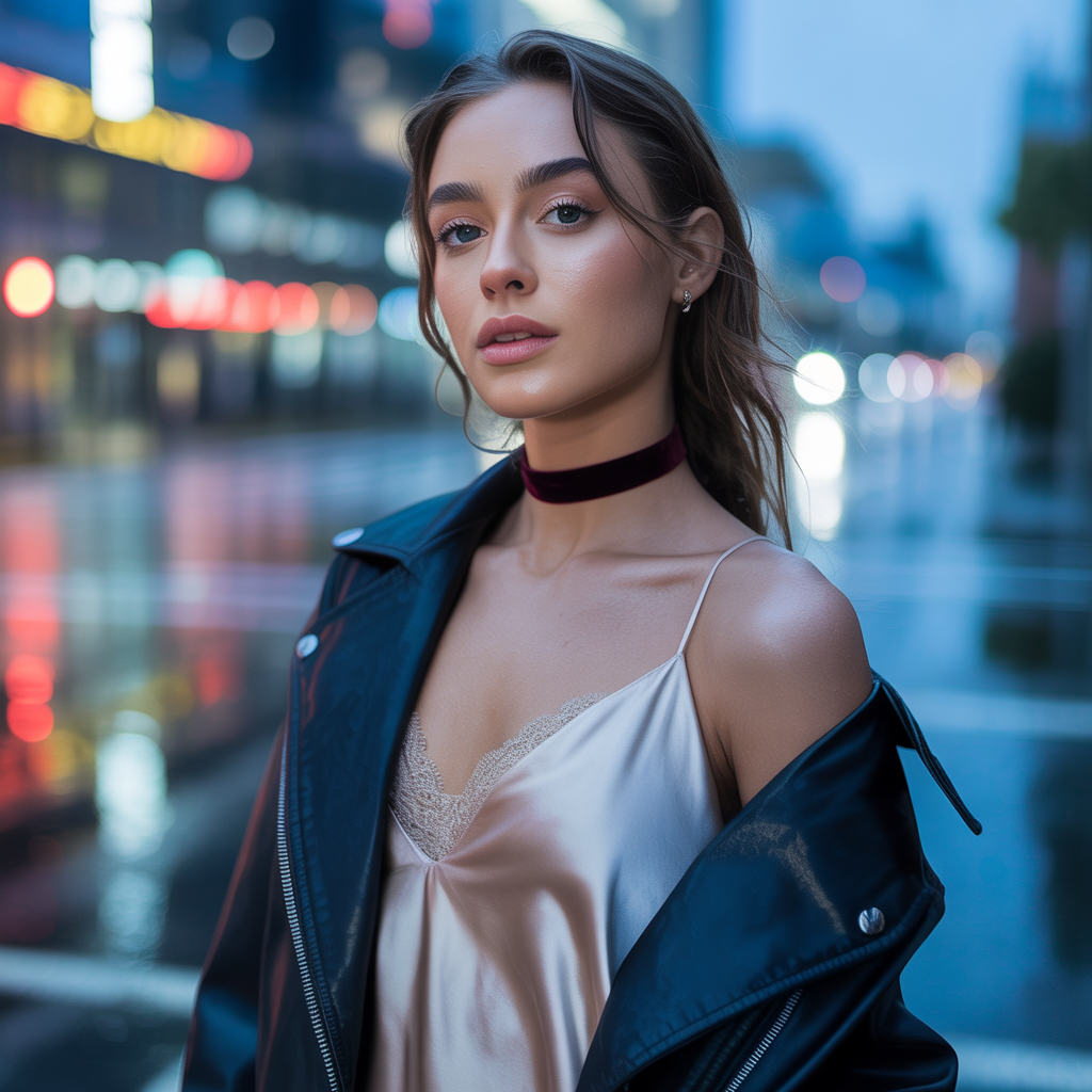 what to wear under a leather jacket