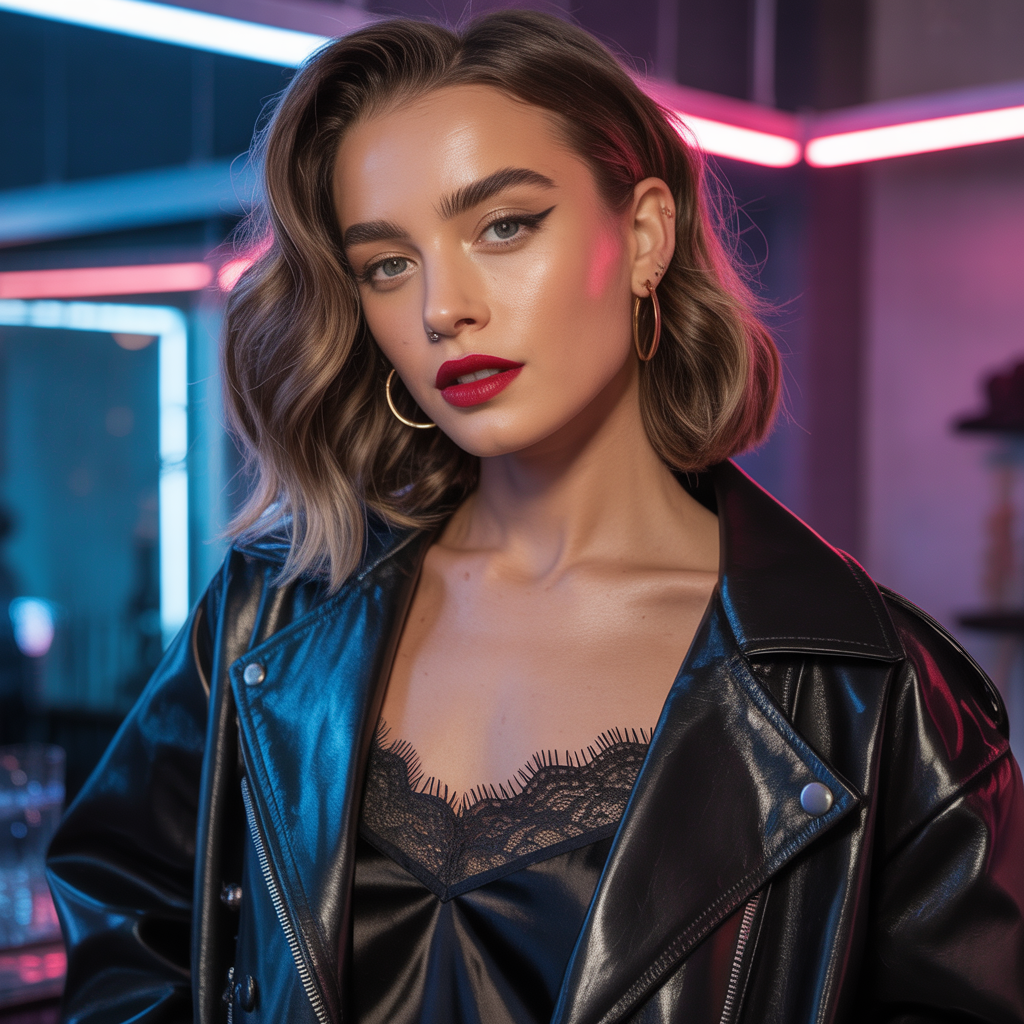 what to wear under a leather jacket