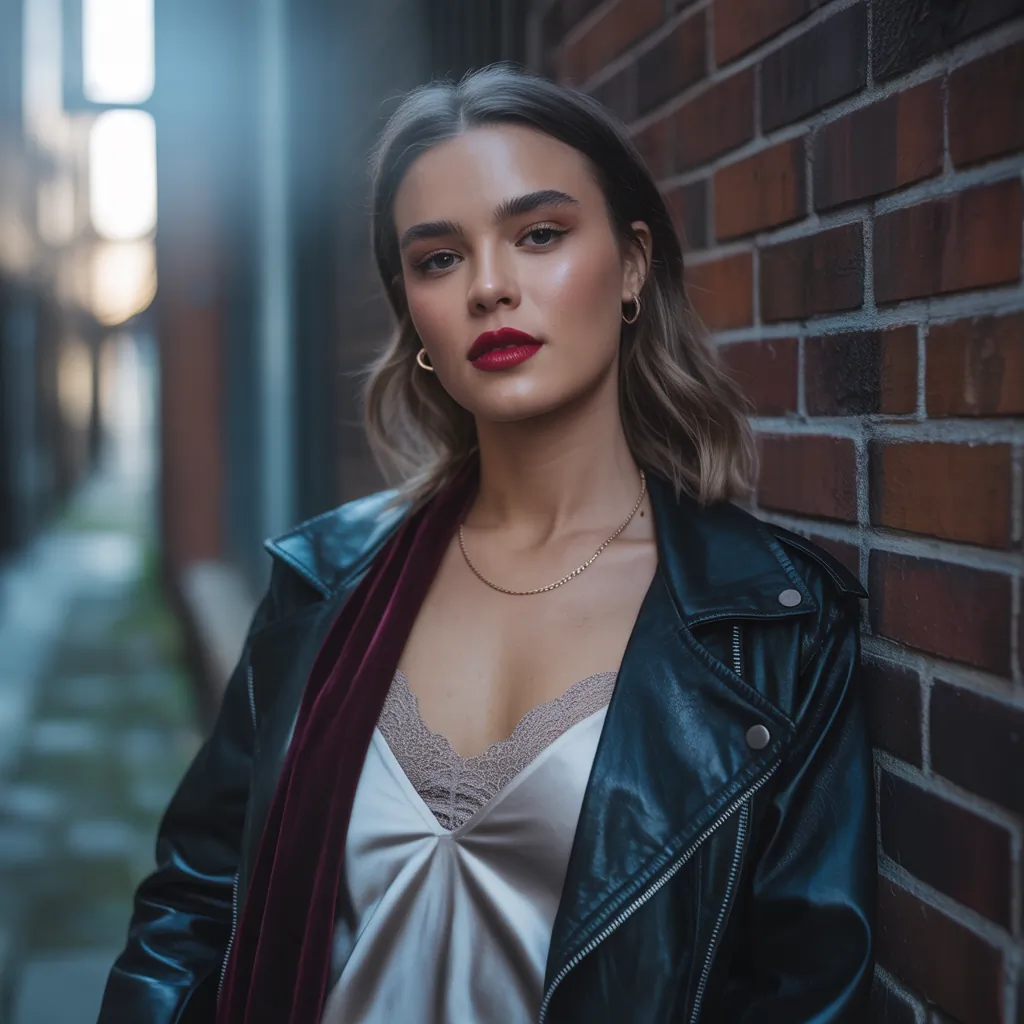 what to wear under a leather jacket