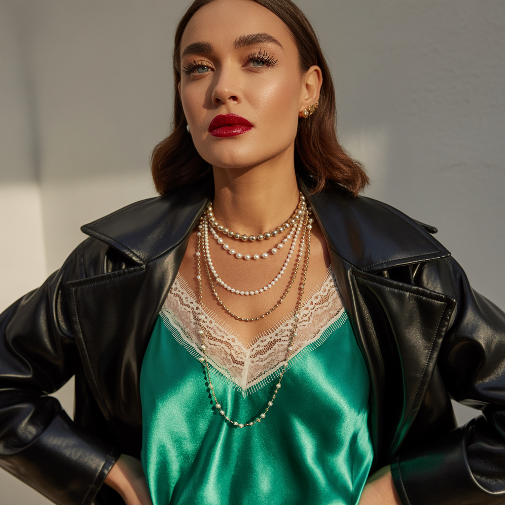 what to wear under a leather jacket