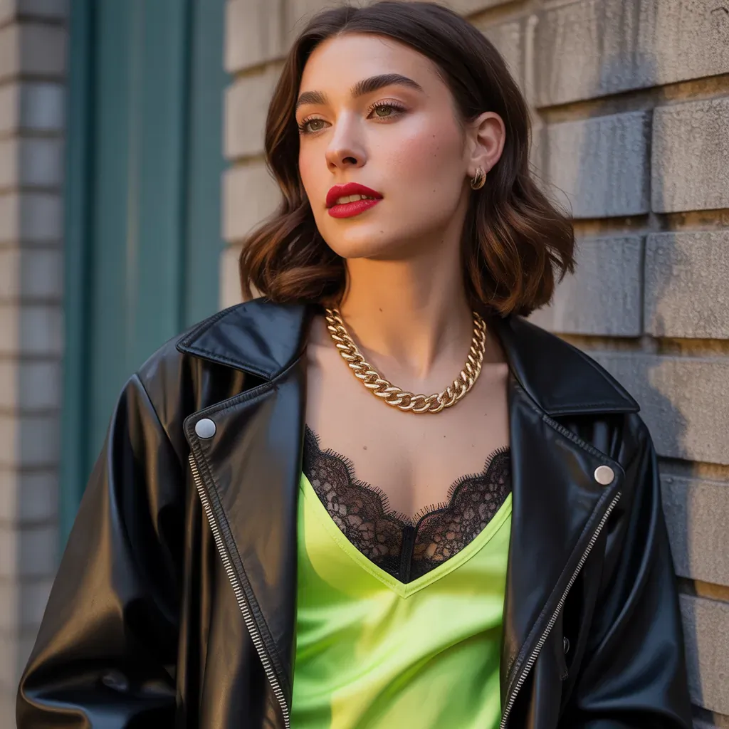 what to wear under a leather jacket