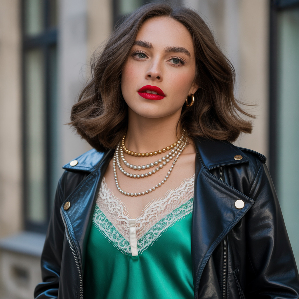 what to wear under a leather jacket