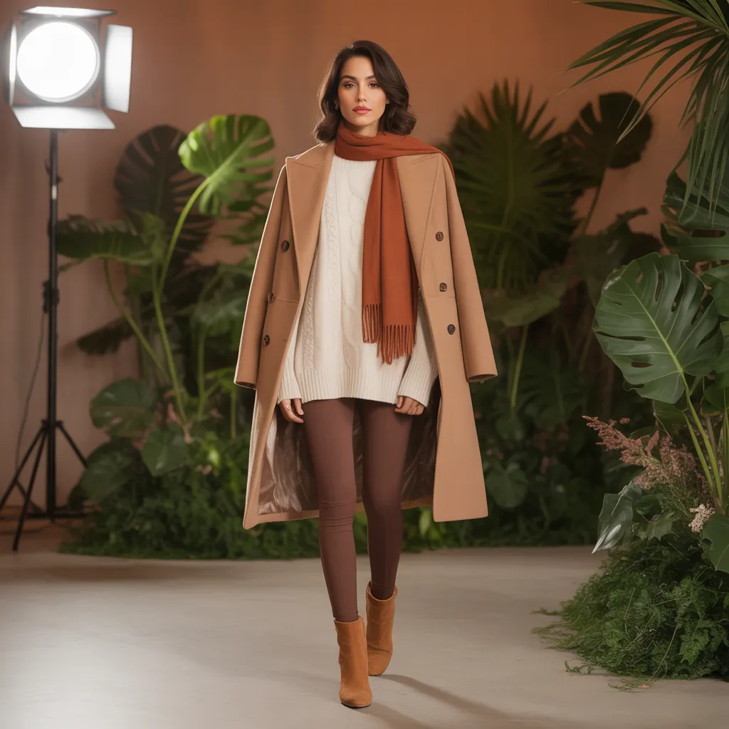 what to wear with brown leggings