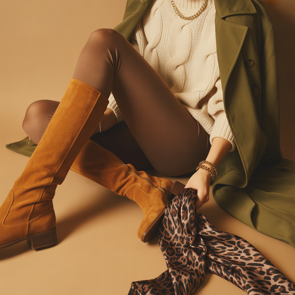 what to wear with brown leggings