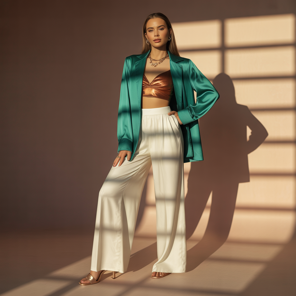 what tops to wear with palazzo pants