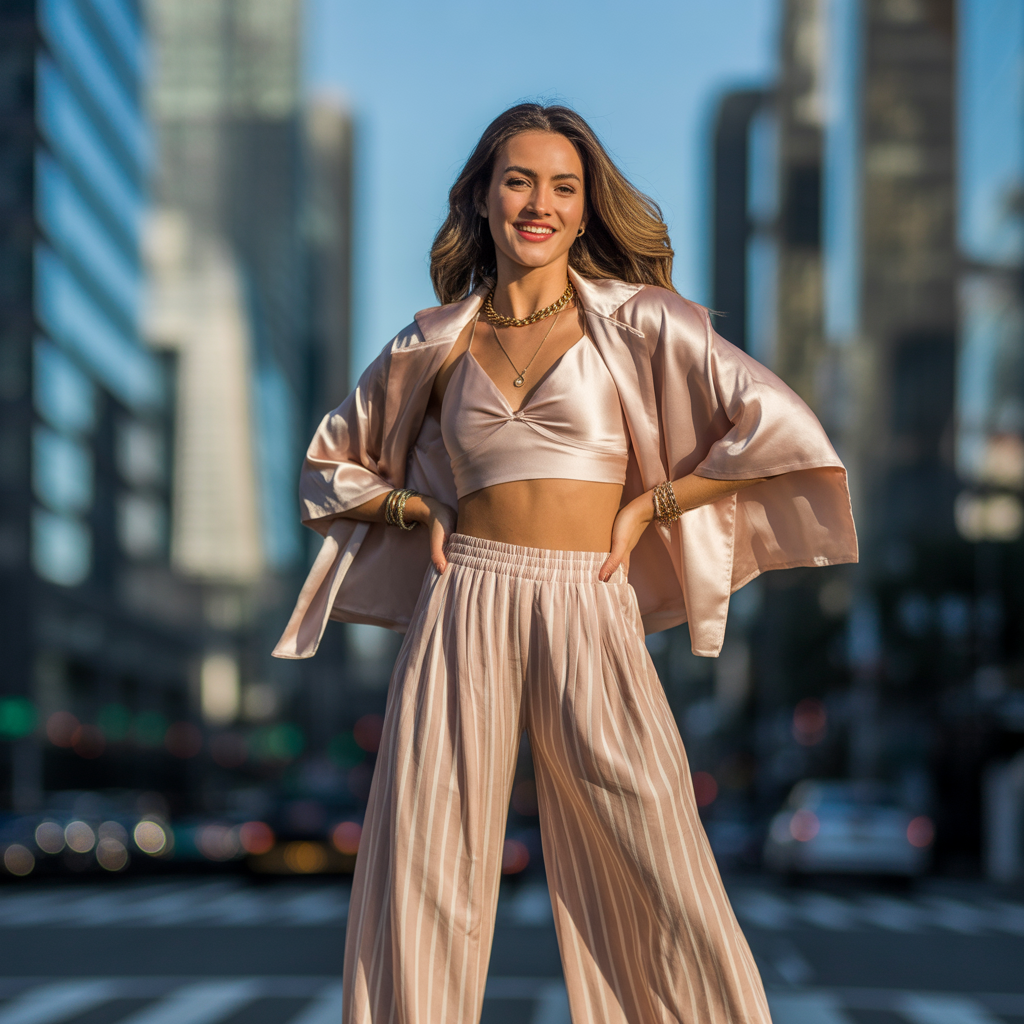 what tops to wear with palazzo pants