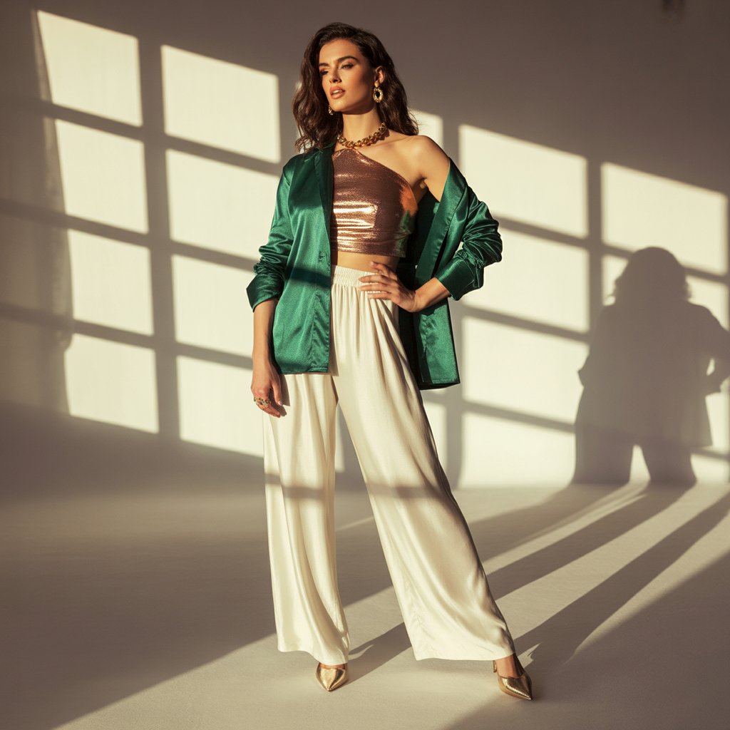 what tops to wear with palazzo pants