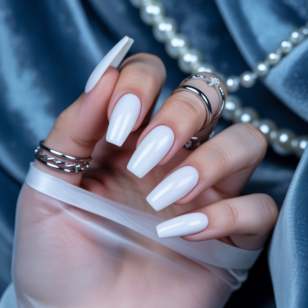 white coffin nails